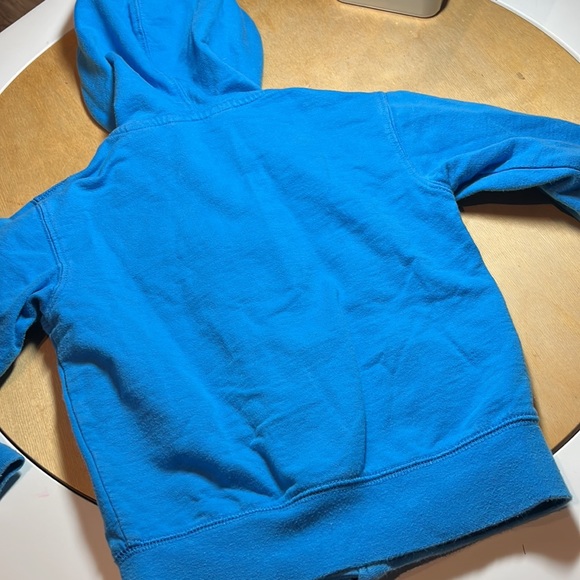 Sky blue toddler Penguin zip hoodie with pockets - Picture 6 of 6